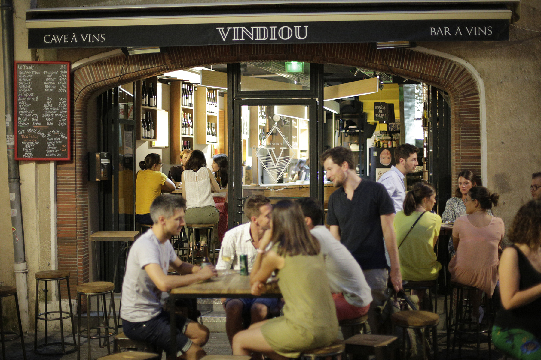 Vitrine du Vindiou, bar & cave À vins à Nancy, Philippe Barthelemy